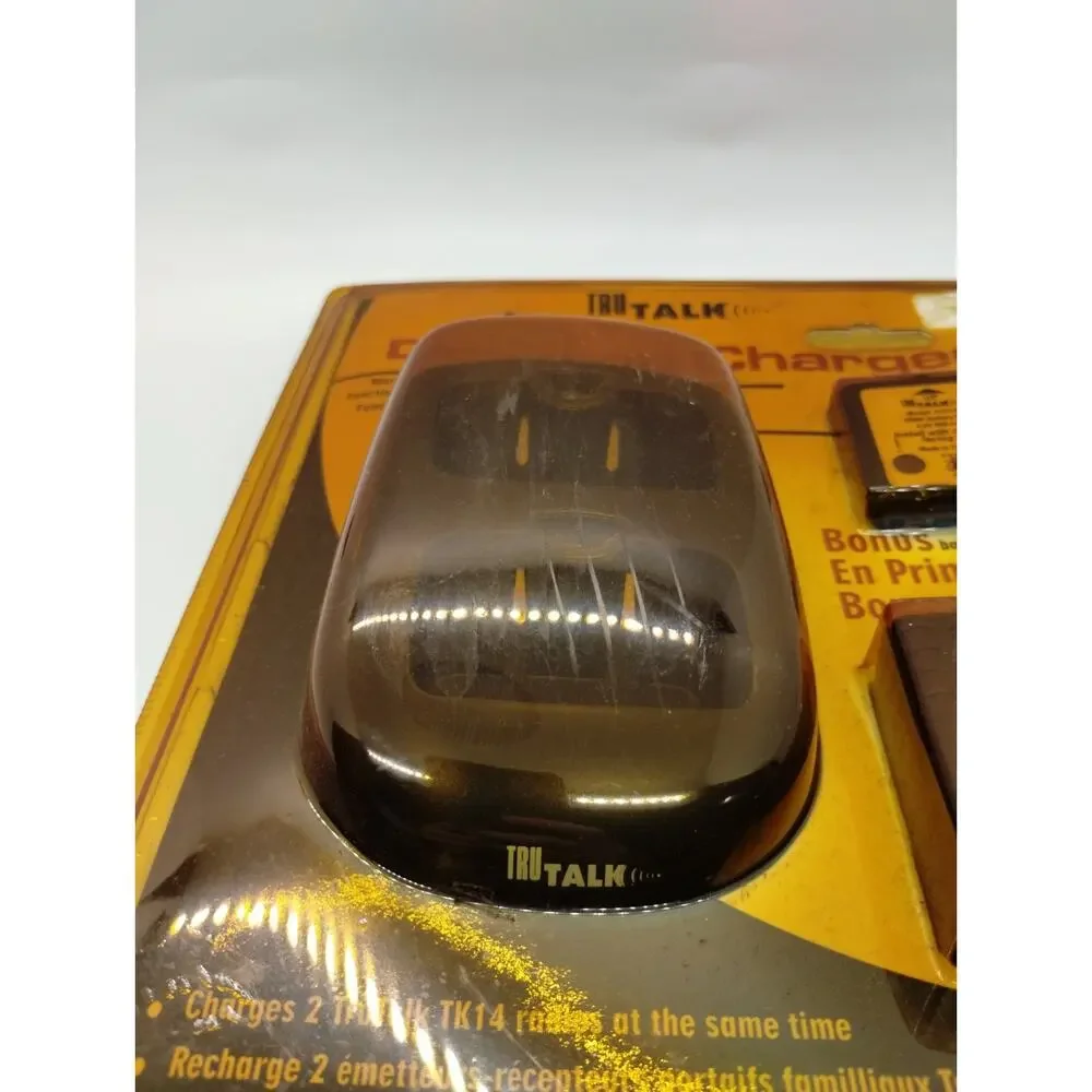 Tru Talk Desktop Charger Works with TK14 - Charges 2 Radios